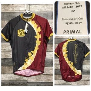 Primal Cycling Jersey Men’s Small Sports Cut Raglan Jersey Chateau St Michelle